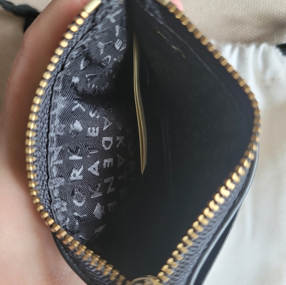 KATE SPADE Leather Gold Accent Card Slot w. Dust Bag - Picture 5 of 7